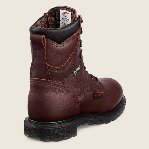 Red Wing Work Boots Mens Burgundy - Supersole® 2.0 - 8-inch Insulated Waterproof Soft Toe - 0365841-